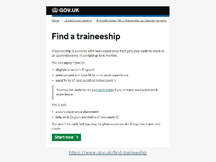 https: //www. gov. uk/find-traineeship 