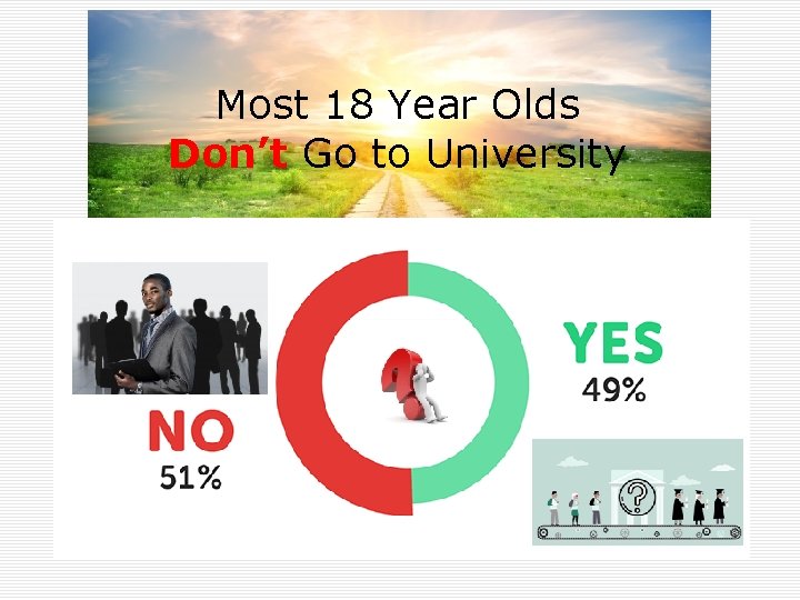 Most 18 Year Olds Don’t Go to University 