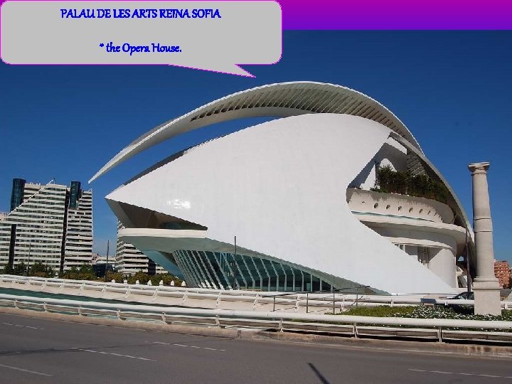 PALAU DE LES ARTS REINA SOFIA * the Opera House. 