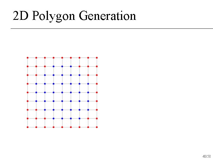 2 D Polygon Generation 48/58 