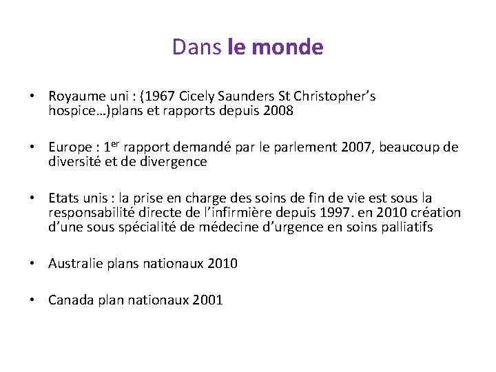 Dans le monde • Royaume uni : (1967 Cicely Saunders St Christopher’s hospice…)plans et