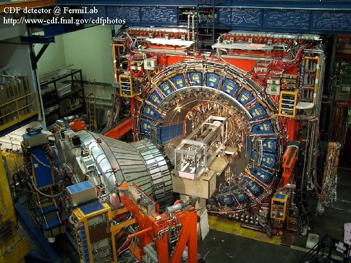 CDF detector @ Fermi. Lab http: //www-cdf. fnal. gov/cdfphotos 