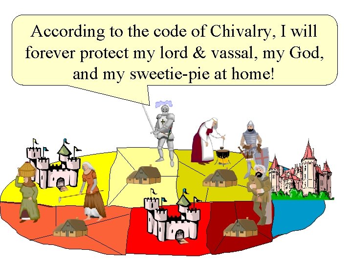 According to the code of Chivalry, I will forever protect my lord & vassal,