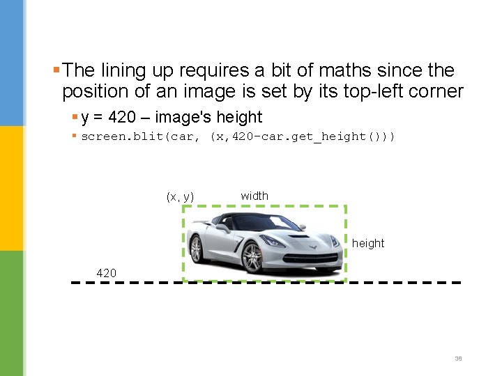 §The lining up requires a bit of maths since the position of an image