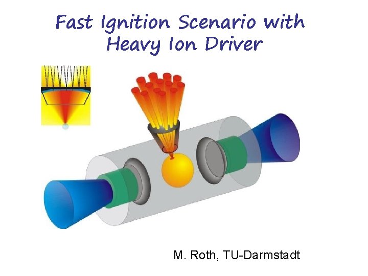 Fast Ignition Scenario with Heavy Ion Driver M. Roth, TU-Darmstadt 