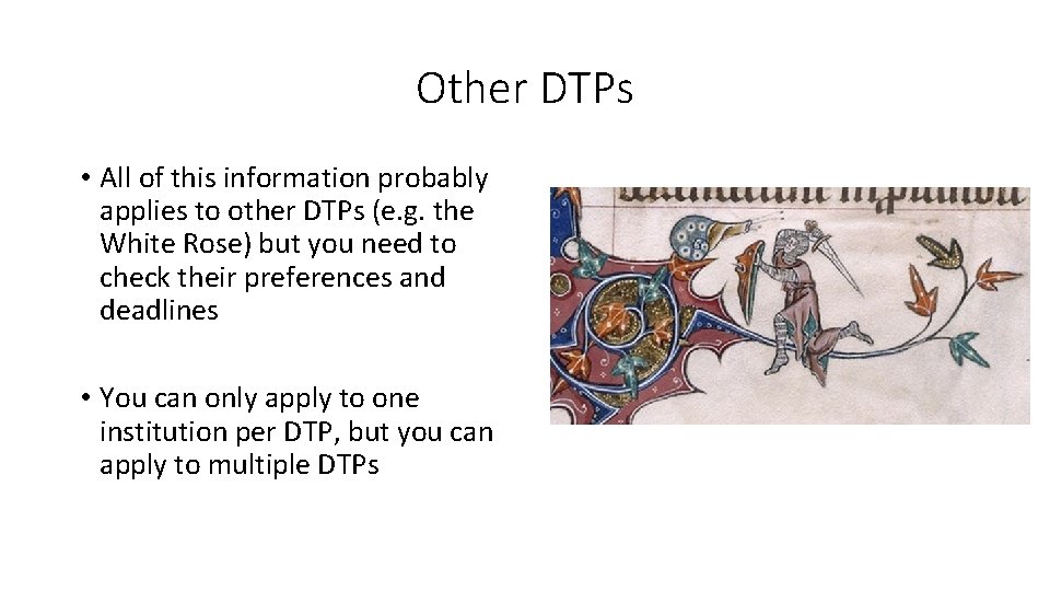 Other DTPs • All of this information probably applies to other DTPs (e. g.