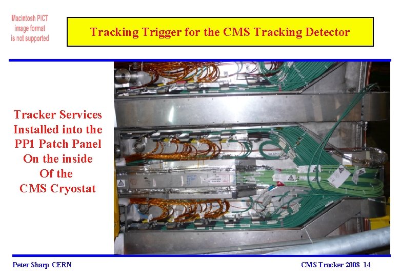 Tracking Trigger for the CMS Tracking Detector Tracker Services Installed into the PP 1