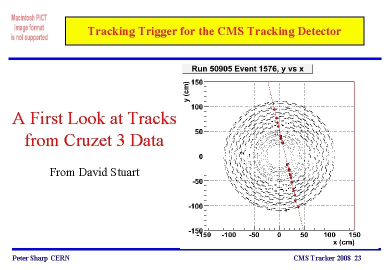 Tracking Trigger for the CMS Tracking Detector A First Look at Tracks from Cruzet