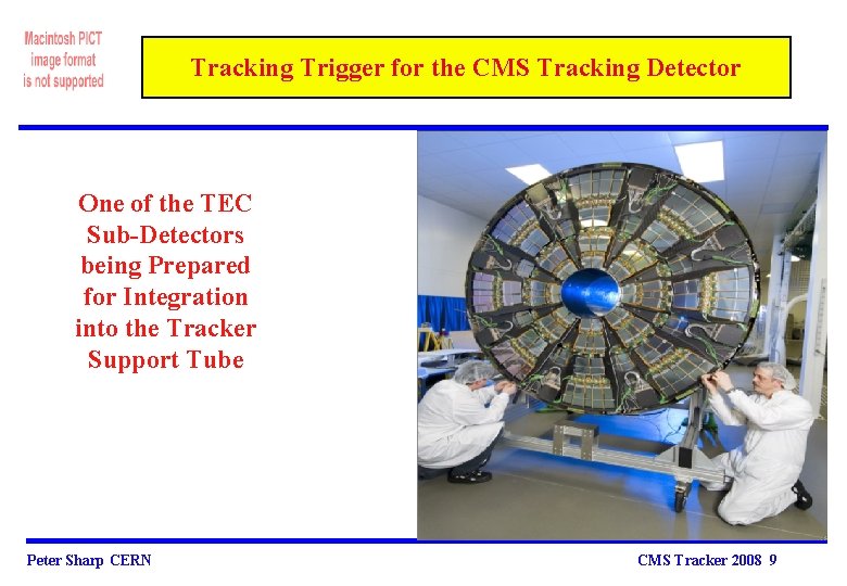 Tracking Trigger for the CMS Tracking Detector One of the TEC Sub-Detectors being Prepared