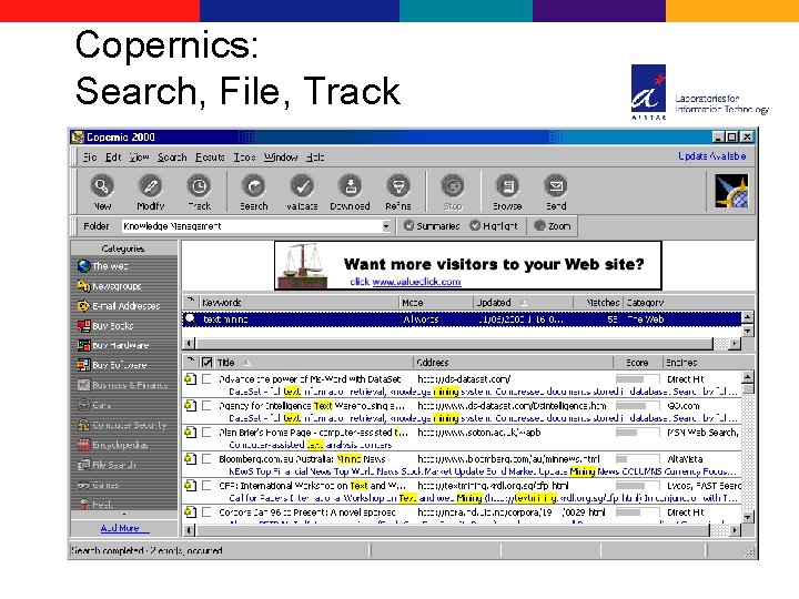 Copernics: Search, File, Track 