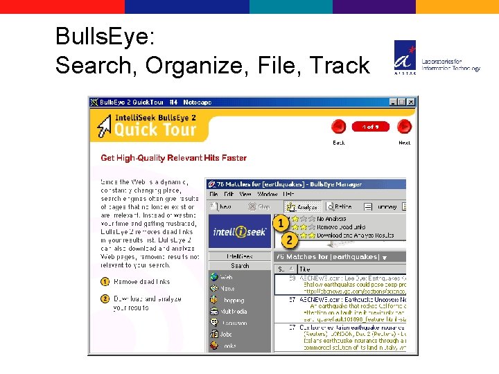 Bulls. Eye: Search, Organize, File, Track 