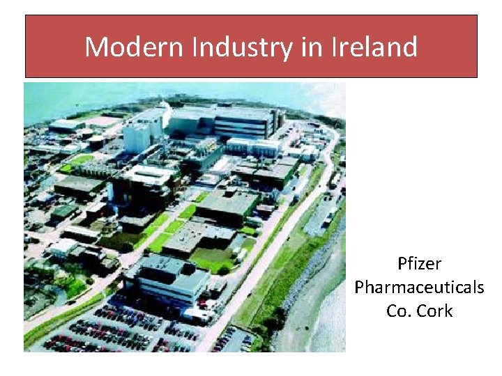 Modern Industry in Ireland Pfizer Pharmaceuticals Co. Cork 