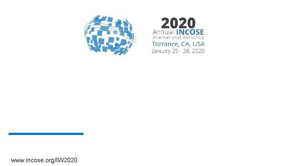 www. incose. org/IW 2020 