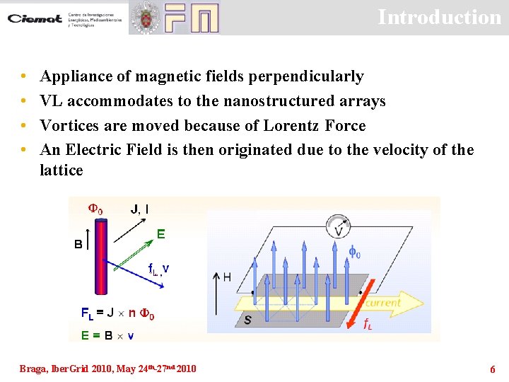Introduction • • Appliance of magnetic fields perpendicularly VL accommodates to the nanostructured arrays