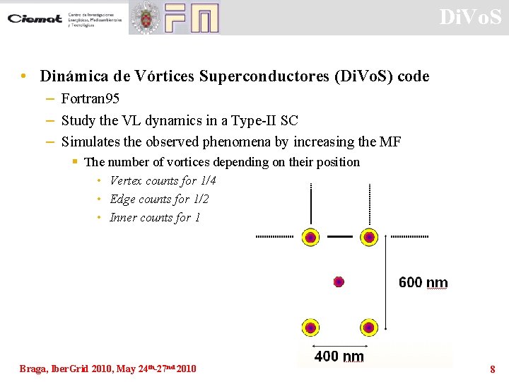 Di. Vo. S • Dinámica de Vórtices Superconductores (Di. Vo. S) code – Fortran