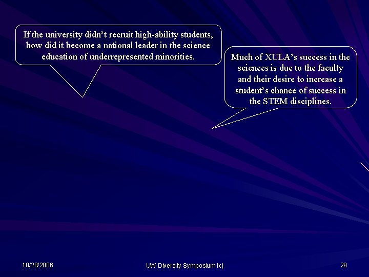 If the university didn’t recruit high-ability students, how did it become a national leader If the university didn’t recruit high-ability students, how did it become a national leader