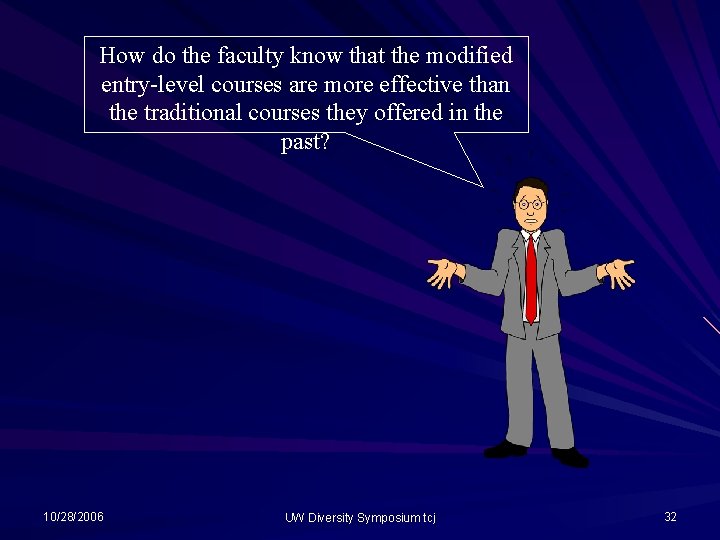How do the faculty know that the modified entry-level courses are more effective than How do the faculty know that the modified entry-level courses are more effective than