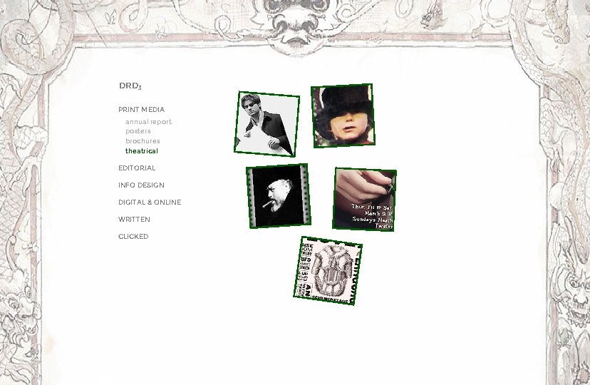 PRINT xx DRD 3 PRINT MEDIA annual report posters brochures theatrical EDITORIAL INFO DESIGN