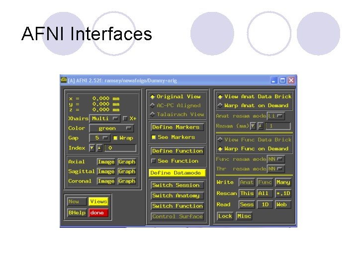 AFNI Interfaces 