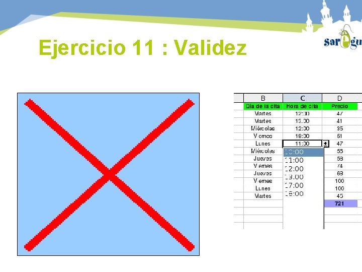 Ejercicio 11 : Validez 