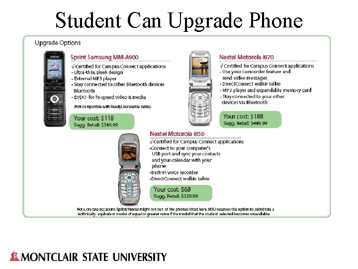 Student Can Upgrade Phone 