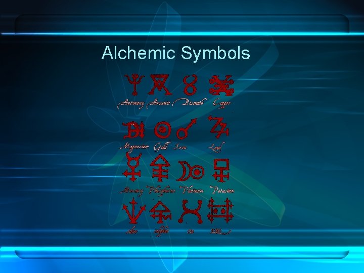 Alchemic Symbols Alchemic Symbols