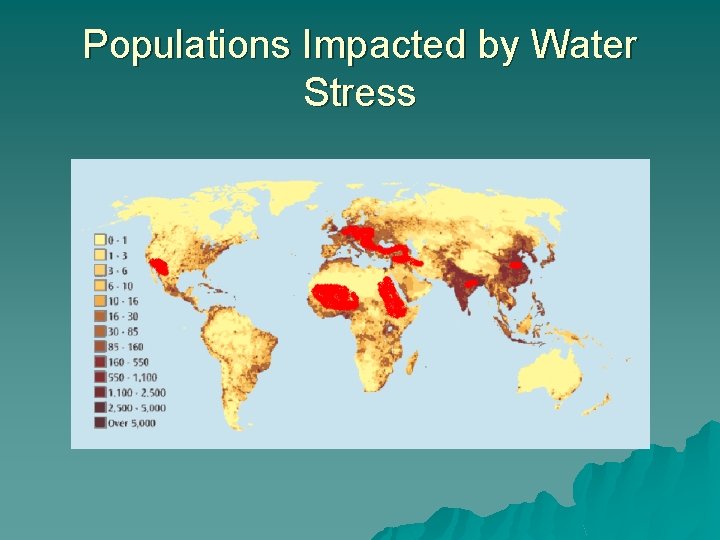 Populations Impacted by Water Stress 