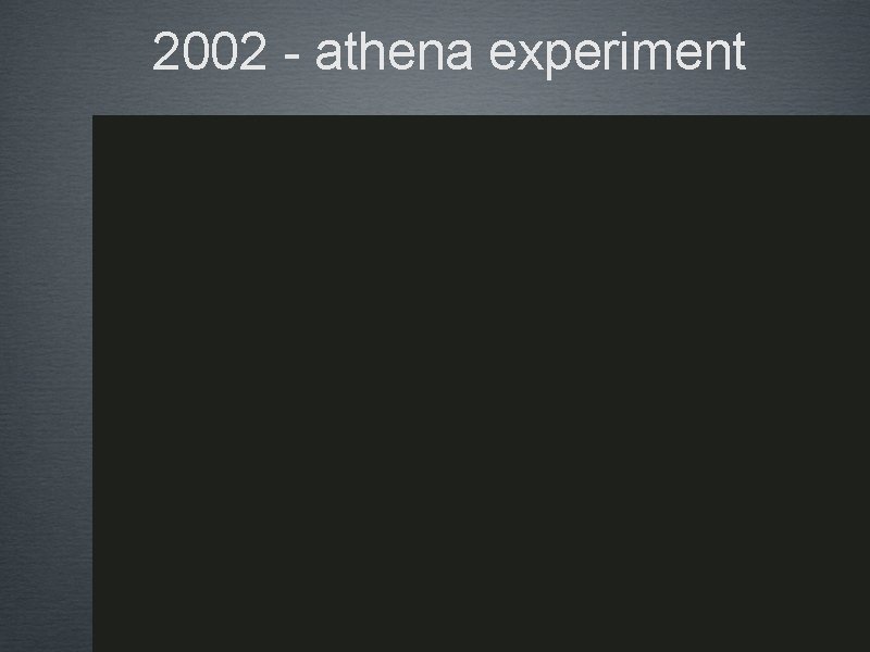 2002 - athena experiment Trap for antiparticle storage 