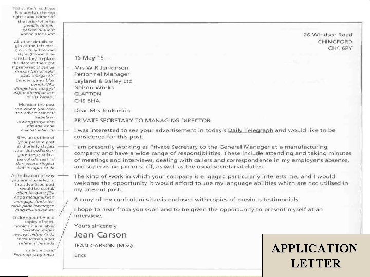 APPLICATION LETTER 