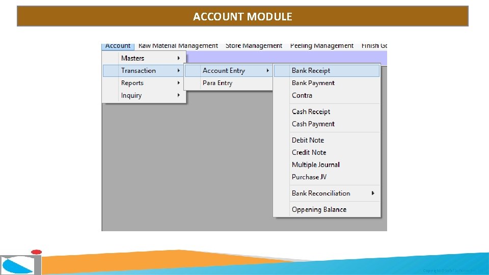 ACCOUNT MODULE Copyright @Safal Softcom Pvt. Ltd. 