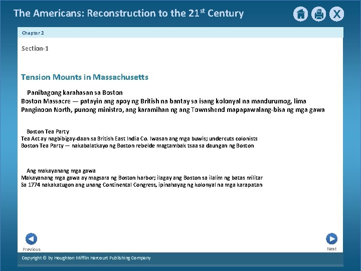 The Americans: Reconstruction to the 21 st Century Chapter 2 Section-1 Tension Mounts in