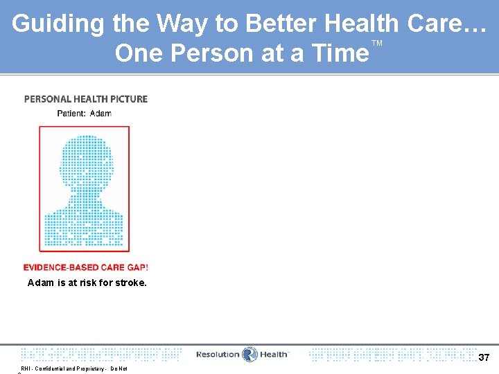 Guiding the Way to Better Health Care… ™ One Person at a Time Adam