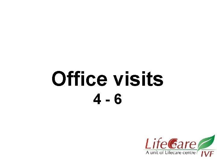 Office visits 4 - 6 