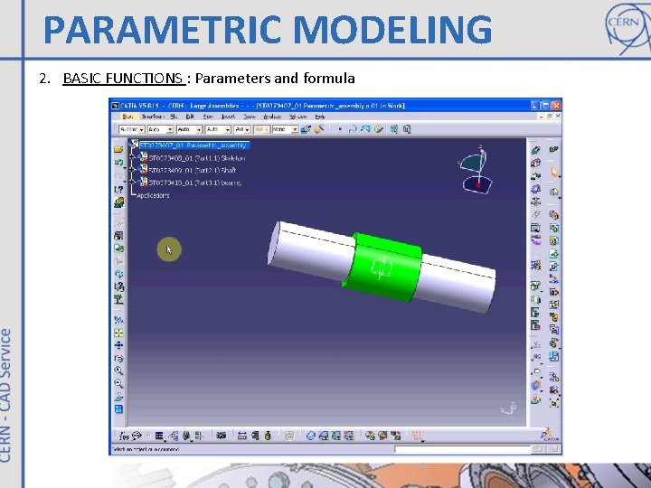 PARAMETRIC MODELING 2. BASIC FUNCTIONS : Parameters and formula 