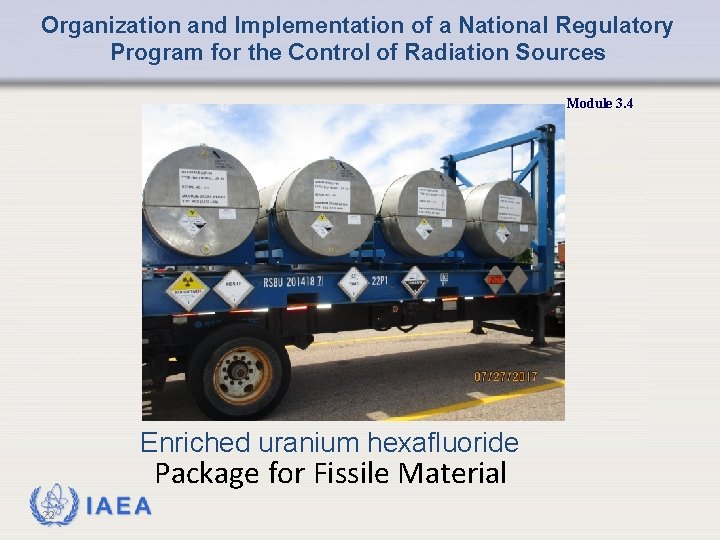 Organization and Implementation of a National Regulatory Program for the Control of Radiation Sources