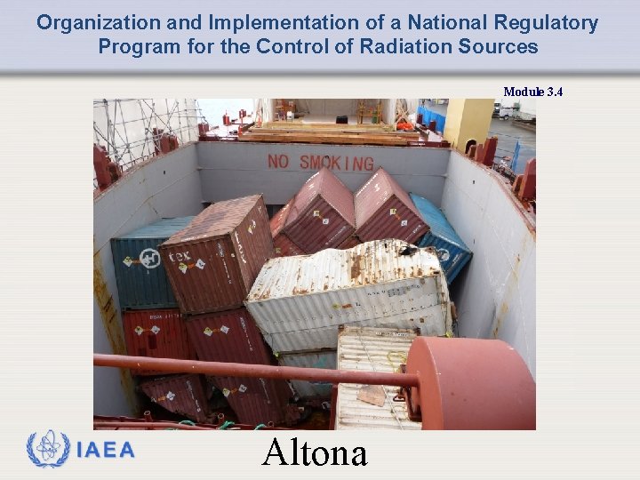 Organization and Implementation of a National Regulatory Program for the Control of Radiation Sources