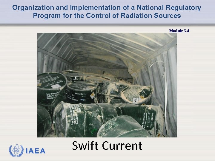 Organization and Implementation of a National Regulatory Program for the Control of Radiation Sources