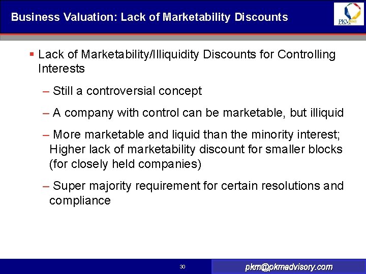 Business Valuation Methodologies Discounts And Premiums 7 12