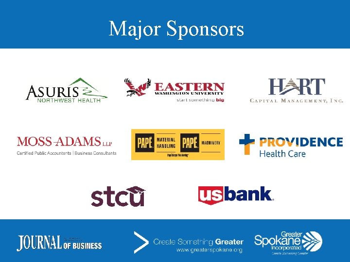 Major Sponsors 
