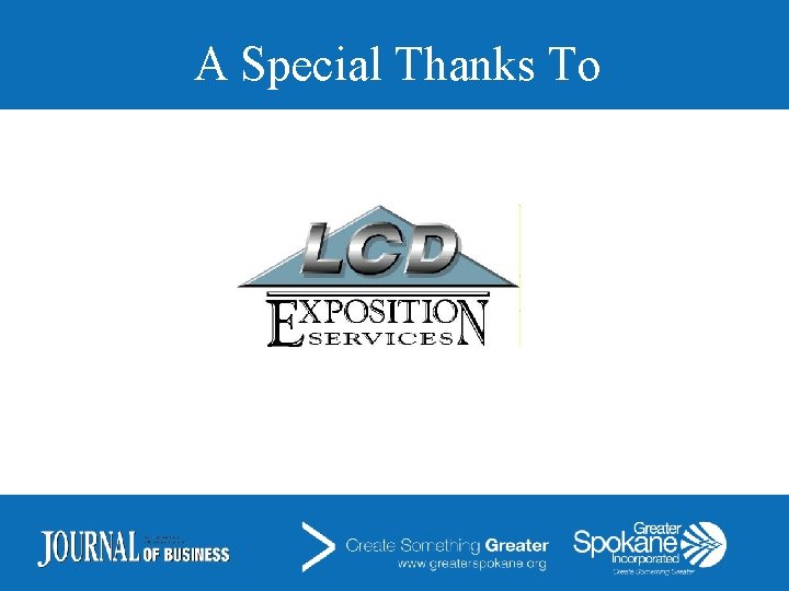 A Special Thanks To 