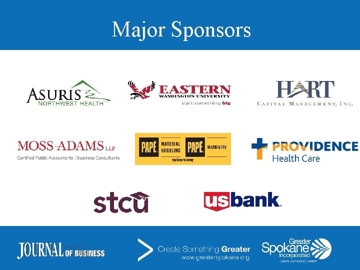 Major Sponsors 