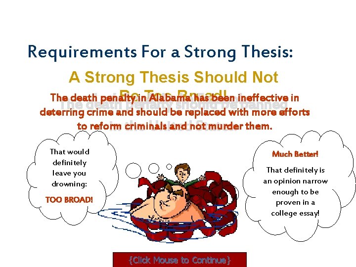 Requirements For a Strong Thesis: A Strong Thesis Should Not The death. Let’s penalty