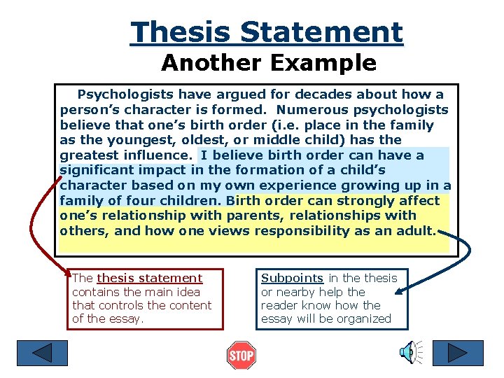 thesis statement psychologist have argued for decades brainly