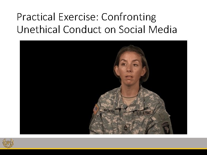 Practical Exercise: Confronting Unethical Conduct on Social Media 