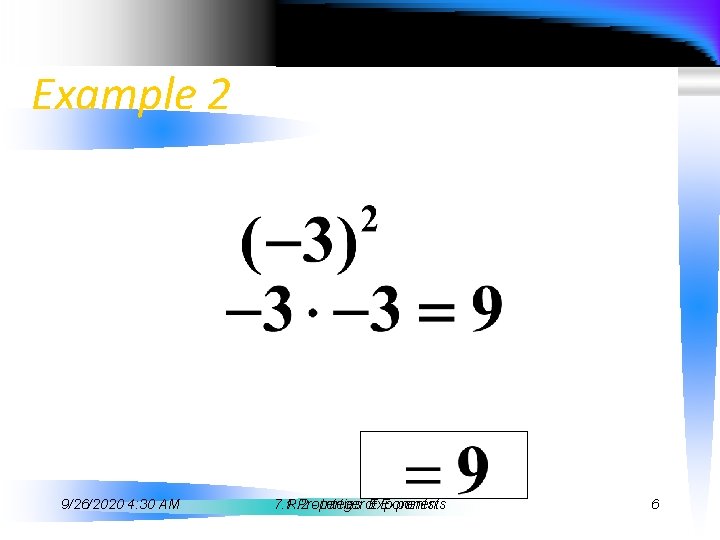 Example 2 9/26/2020 4: 30 AM 7. 1 R. 2 Properties - Integer of