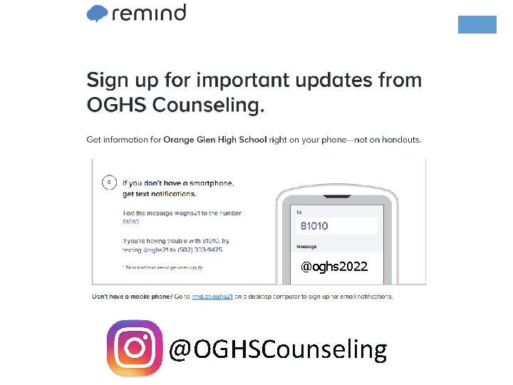 @oghs 2022 @OGHSCounseling @oghs 2022 @OGHSCounseling