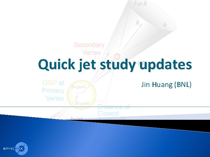 Quick jet study updates Jin Huang (BNL) 