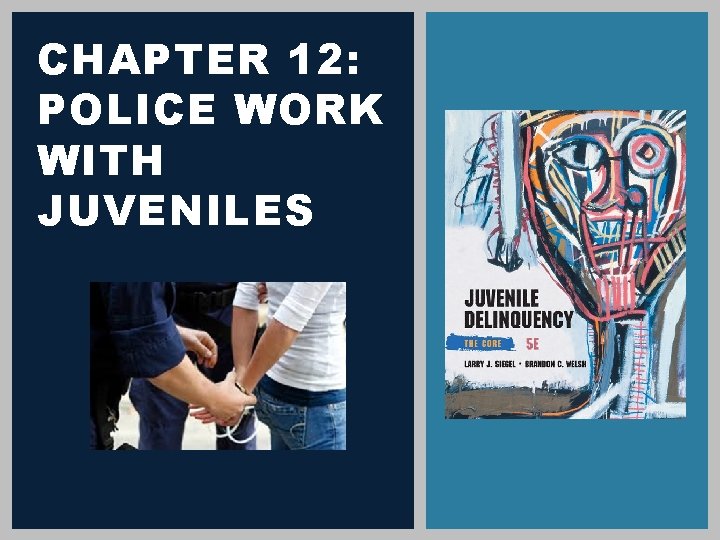 CHAPTER 12: POLICE WORK WITH JUVENILES 