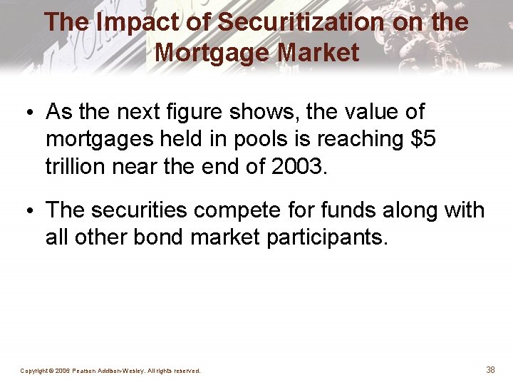 The Impact of Securitization on the Mortgage Market • As the next figure shows,