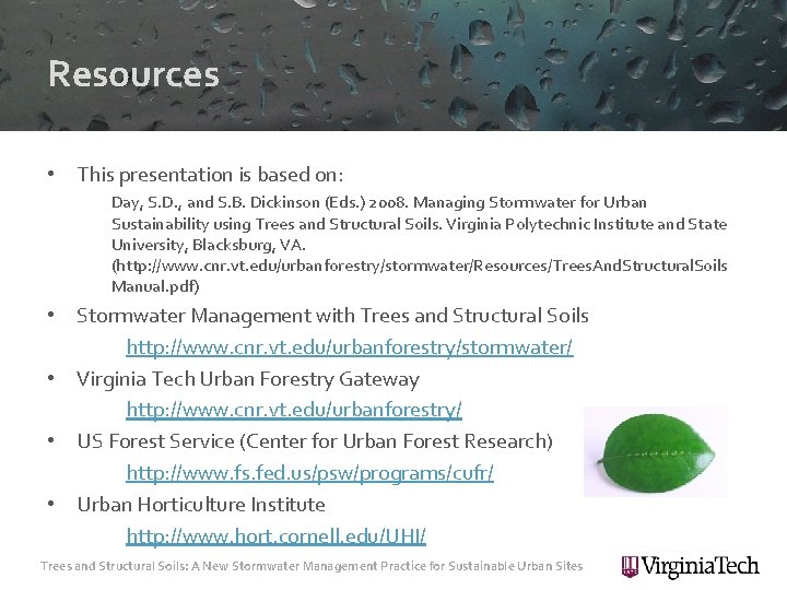 Resources • This presentation is based on: Day, S. D. , and S. B.